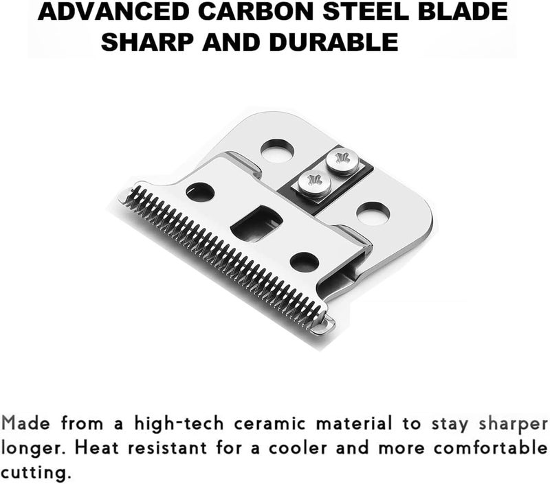 GERILKAI 2 Pack T Blades fits for G, GO, GTO, GTX, Headliner LS2, LS3 Replacement,clipper blades,Already assembled（Silver） - Image 5